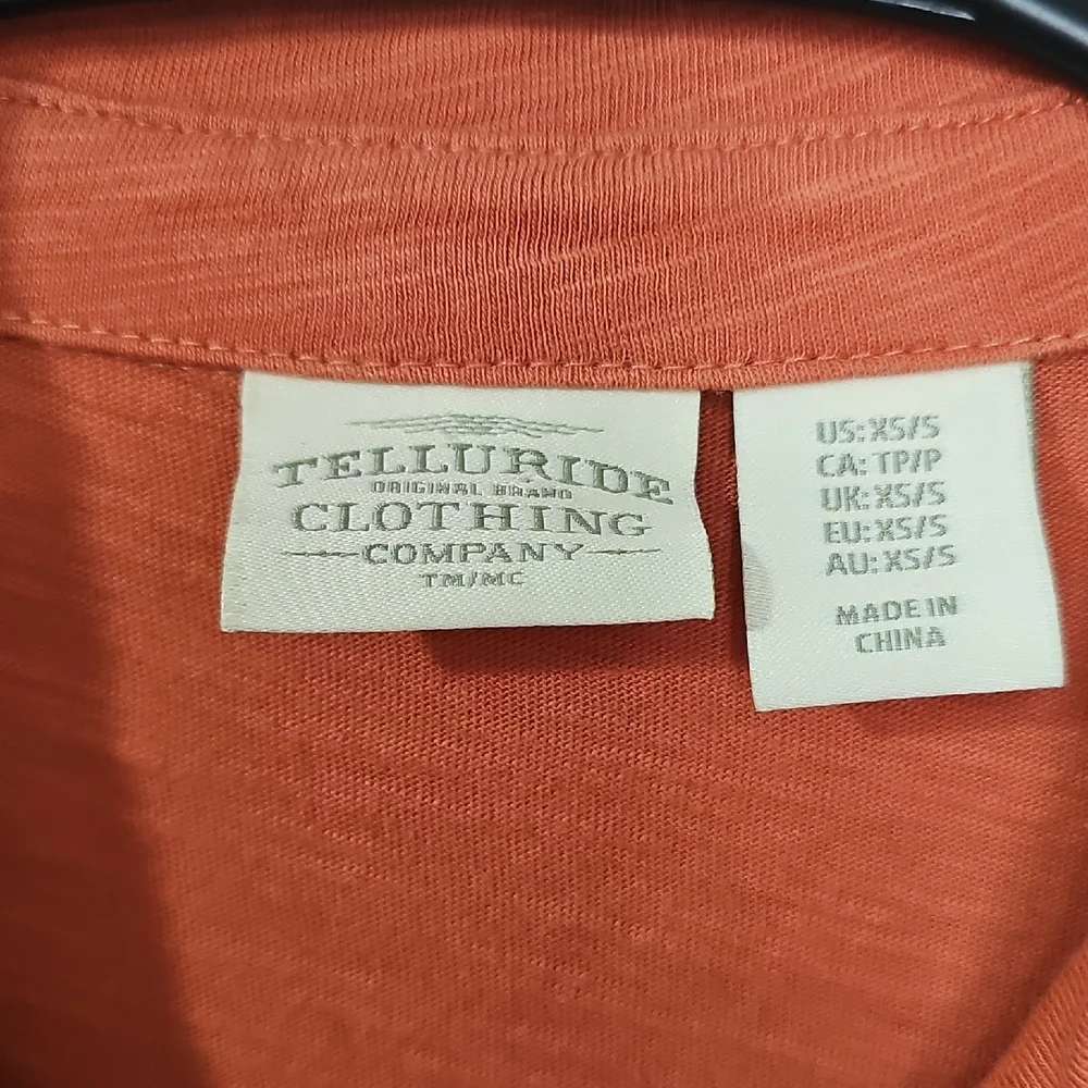 Women's Rust Button-Down Shirt - Picture 2 of 9